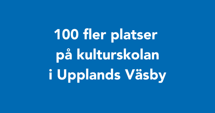 Liberalerna satsar på kulturskolan